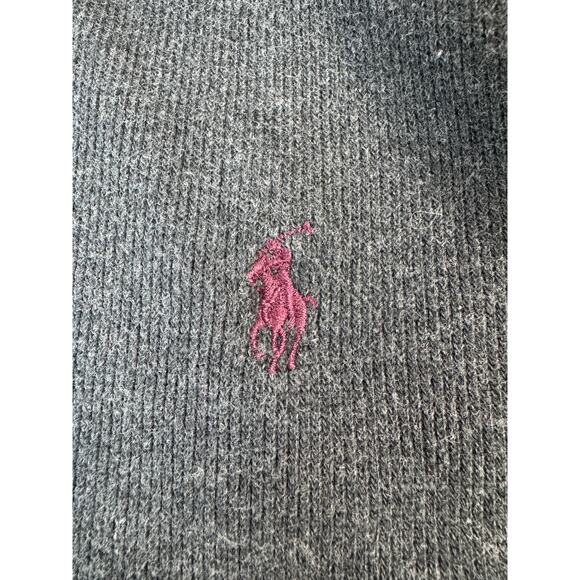 VTG Polo Ralph Lauren Men’s Medium 1/4 Zip Pullover Sweater Grey Mariana Islands - Picture 3 of 11